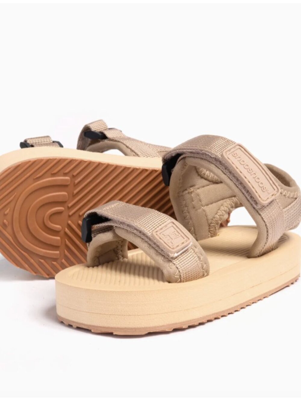 Kids - 13 - NIB Shooshoos Tan Beach Sandals